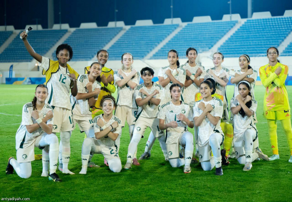أخضر الناشئات يمطر الكويت بـ11 هدفا